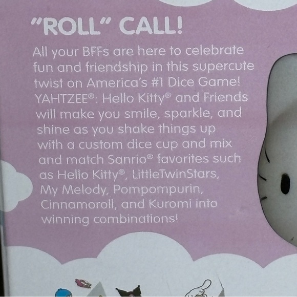 Hello Kitty Yahtzee Dice Game Limited Edition NEW - Picture 6 of 10